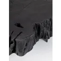 Stolik kawowy Keval 90x32 z drewna akacji czarny - 5