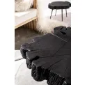 Stolik kawowy Keval 90x32 z drewna akacji czarny - 6