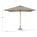 Garden umbrella Edeano 3x3x2,6cm taupe - 6