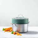 Steam cooking lid 24cm green - 7