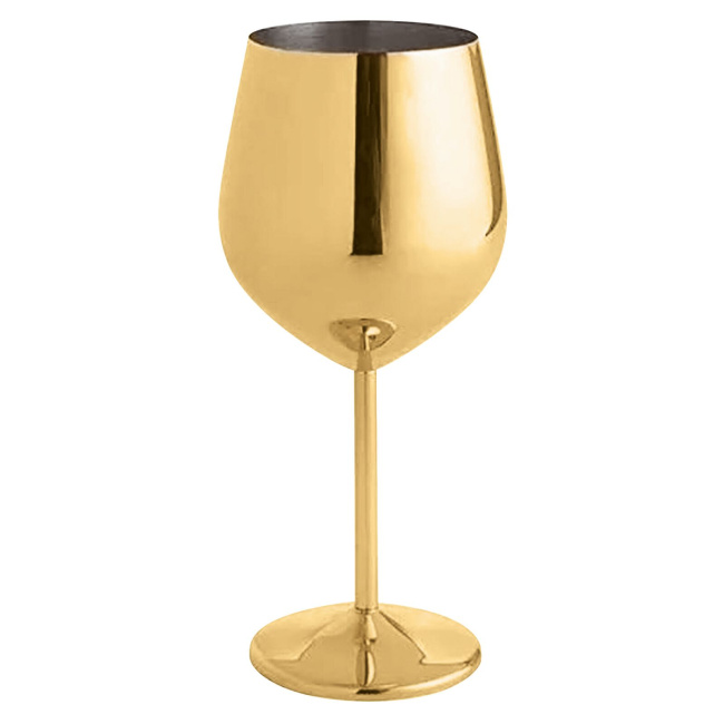 glass 500ml PVD gold for wine