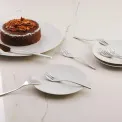 Set of 6 forks Linear + cake server - 4