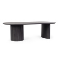 coffee table Orleans 130x65cm black oval - 1