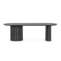 coffee table Orleans 130x65cm black oval - 8
