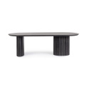 coffee table Orleans 130x65cm black oval - 7