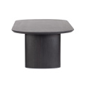 coffee table Orleans 130x65cm black oval - 6