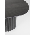 coffee table Orleans 130x65cm black oval - 5