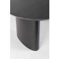coffee table Orleans 130x65cm black oval - 4
