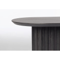 coffee table Orleans 130x65cm black oval - 3