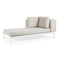 Sofa ogrodowa Madera 2 osobowa lounge biała + poduszki - 5