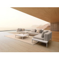 Sofa ogrodowa Madera 2 osobowa lounge biała + poduszki - 2