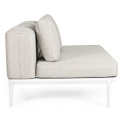 Sofa ogrodowa Madera 2 osobowa lounge biała + poduszki - 8