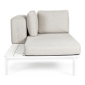 garden sofa Madeira 2 person lounge white + cushions - 7