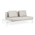 Sofa ogrodowa Madera 2 osobowa lounge biała + poduszki - 11