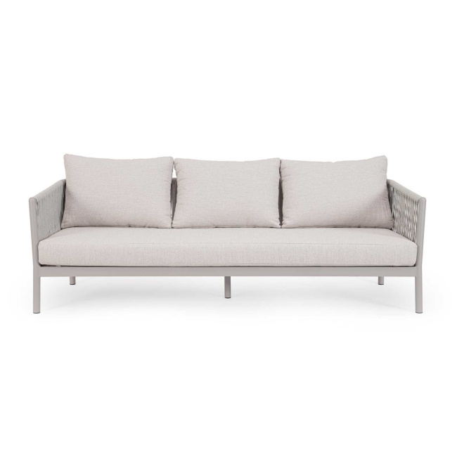 Garden sofa Formentera 3-seater moon + cushions