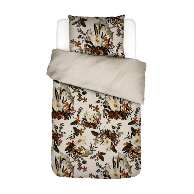 Bedding Daffodils Reunited 140x220cm with pillowcase 60x70cm creamy - 1