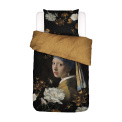 Bedding Floral Girl 140x220cm with pillowcase 60x70cm black - 1