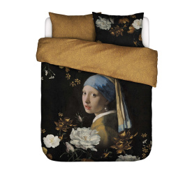 Pościel Floral Girl 260x220cm z 2 poszewkami na poduszki 60x70cm czarny