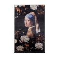 Dywan ścienny Floral Girl 120x180cm czarny - 1