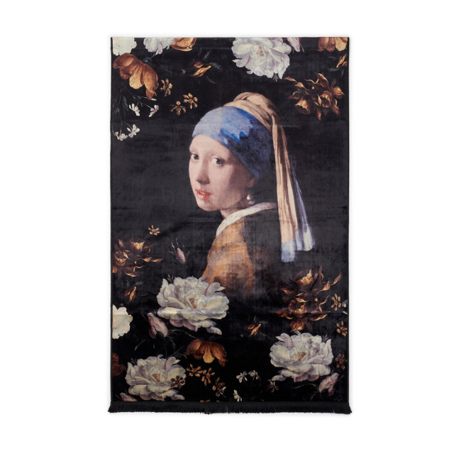 Dywan ścienny Floral Girl 120x180cm czarny - 1