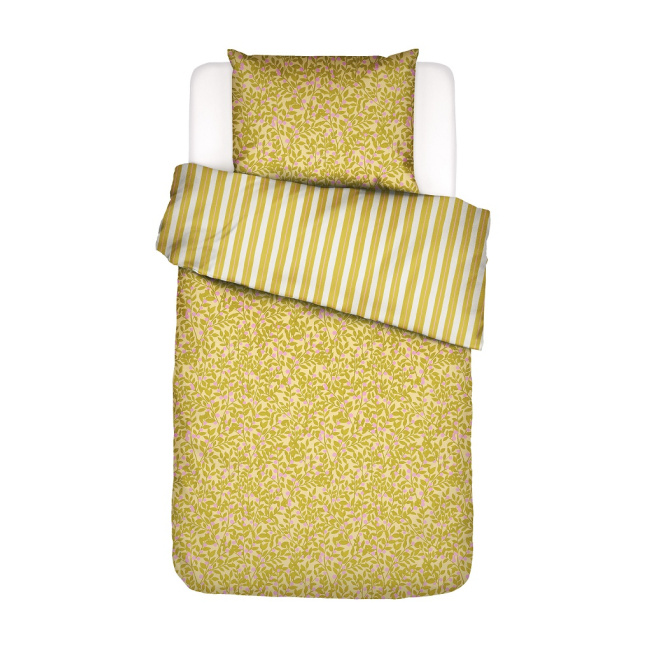 Bedding Petite Berry 135x200cm with pillowcase 80x80cm yellow