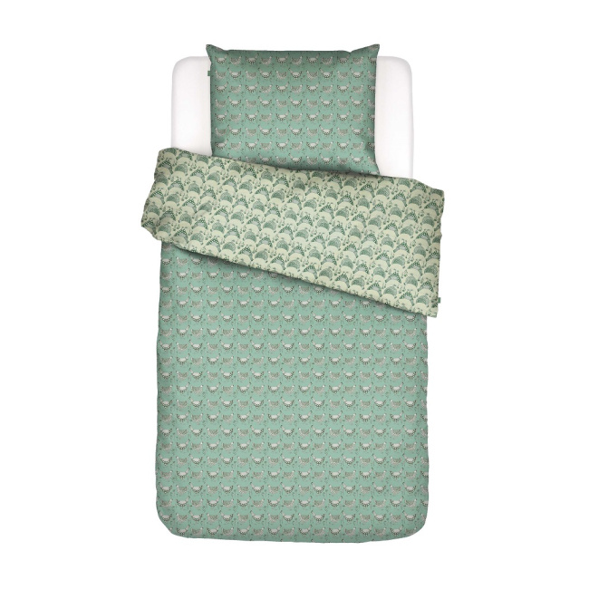 Bedding Chicken Run 135x200cm with pillowcase 80x80cm turquoise - 1