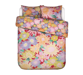 Pościel Flower Fling 240x220cm z 2 poszewkami na poduszki 60x70cm kwiecisty czerwony