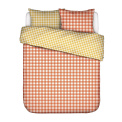 Bedding Checking-in 200x220cm with 2 pillowcases 60x70cm orange - 1