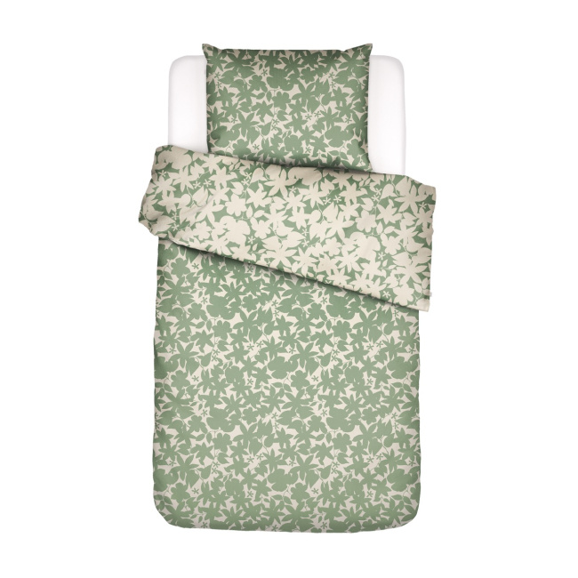 Bedding Sora 140x220cm with pillowcase 60x70cm green