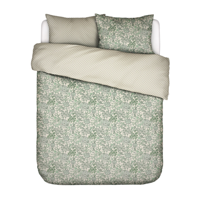 Bedding Ophelia 200x220cm with 2 pillowcases 60x70cm green - 1