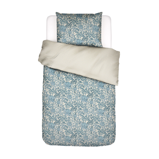 Bedding Ophelia 140x220cm with pillowcase 60x70cm blue