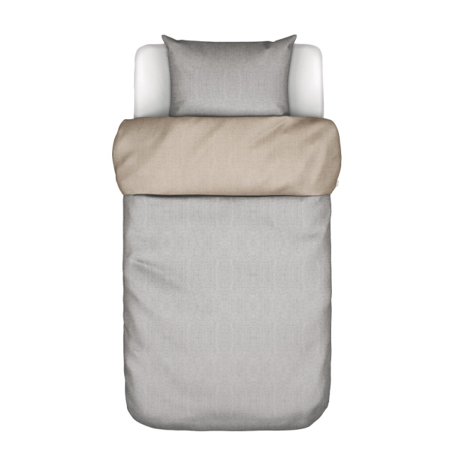 Bedding Malthe 155x220cm with pillowcase 80x80cm light grey