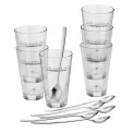 Set of 6 Latte Macchiato Glasses 300ml with Spoons - 7