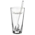 Set of 6 Latte Macchiato Glasses 300ml with Spoons - 6