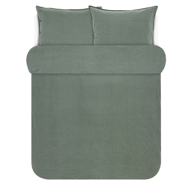 Bedding Senja 200x200cm with 2 pillowcases 80x80cm green