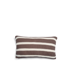 Poduszka Structure knit 30x50cm brązowa