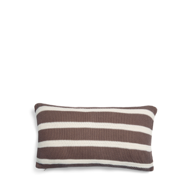 Cushion Structure knit 30x50cm brown