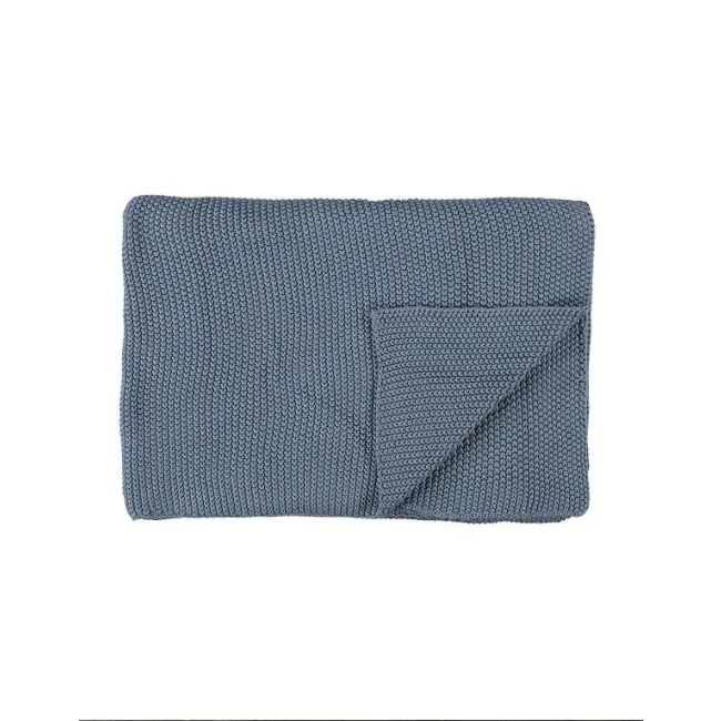 Pled Nordic Knit 130x170cm niebieski