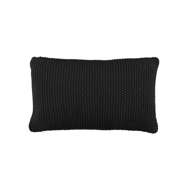 Cushion Nordic Knit 30x60cm black