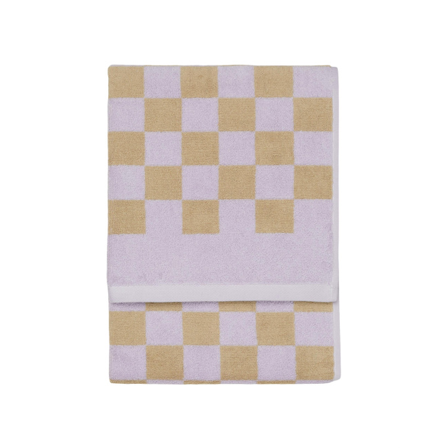 Ręcznik Checker 50x100cm liliowy