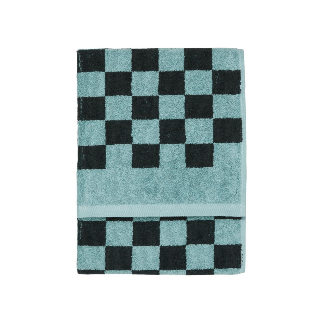 Towel Checker 50x100cm teal