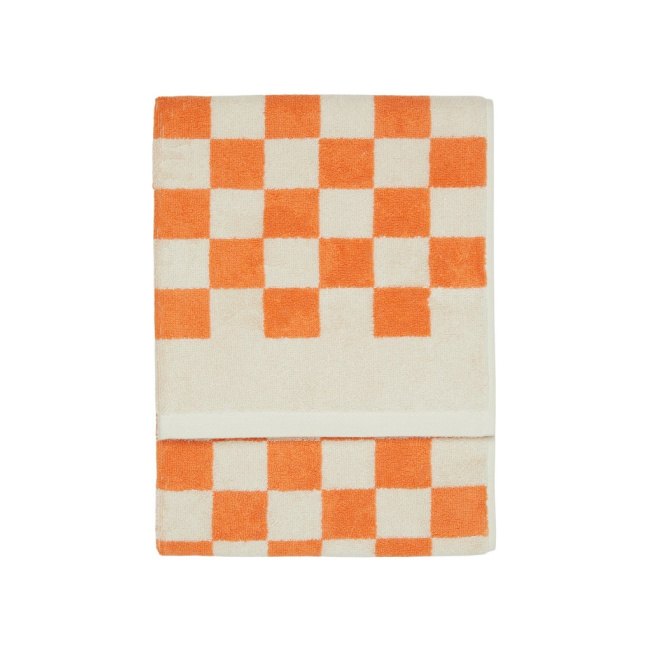 Towel Checker  70x140cm orange