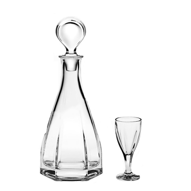 Set carafe Victoria 700ml + 6 60ml glasses for liqueur - 1