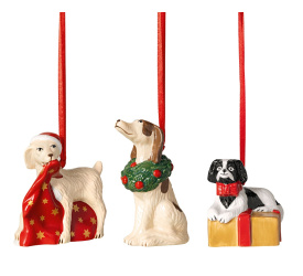 Komplet 3 zawieszek Nostalgic Ornaments psy