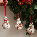 Set of 3 ornaments Nostalgic Ornaments snowmans - 2