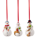 Set of 3 ornaments Nostalgic Ornaments snowmans - 1