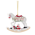 Ornament Christmas Classics 10cm rocking horse - 1