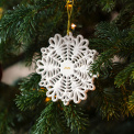 Ornament Christmas Classics 7cm snowflake - 2