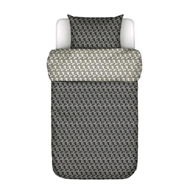 Bedding Monogram 160x200cm black