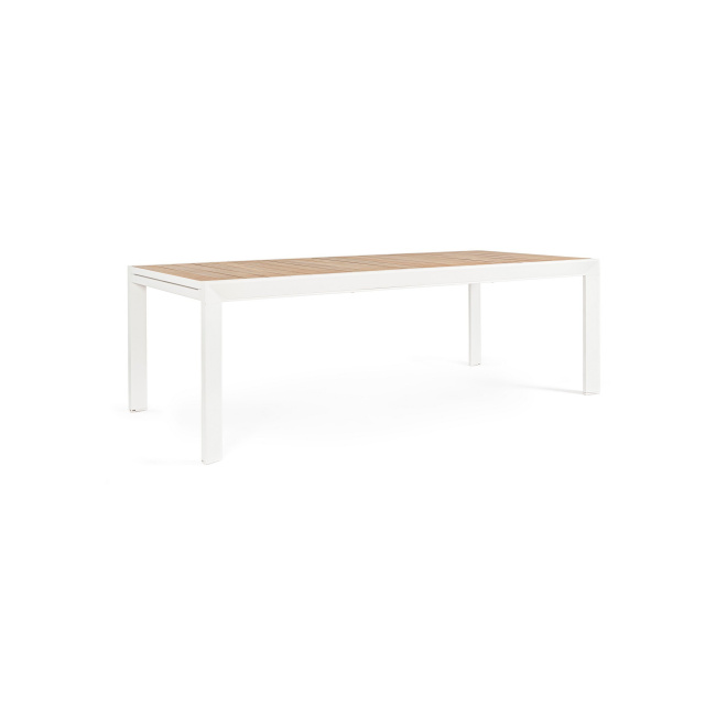 Garden table Bron 220-340x100cm extendable white